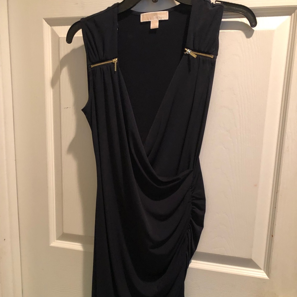 Sleeveless black Michael Kors evening dress